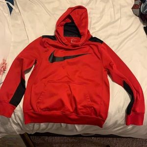 Nike, boys, red hoodie, size L